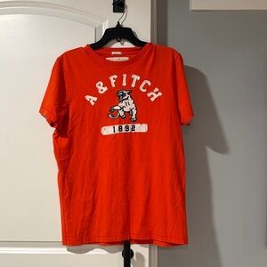 Abercrombie & Fitch Bright Orange Red Kids Tee